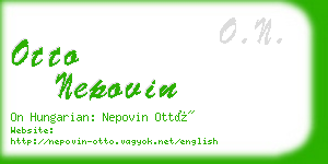 otto nepovin business card